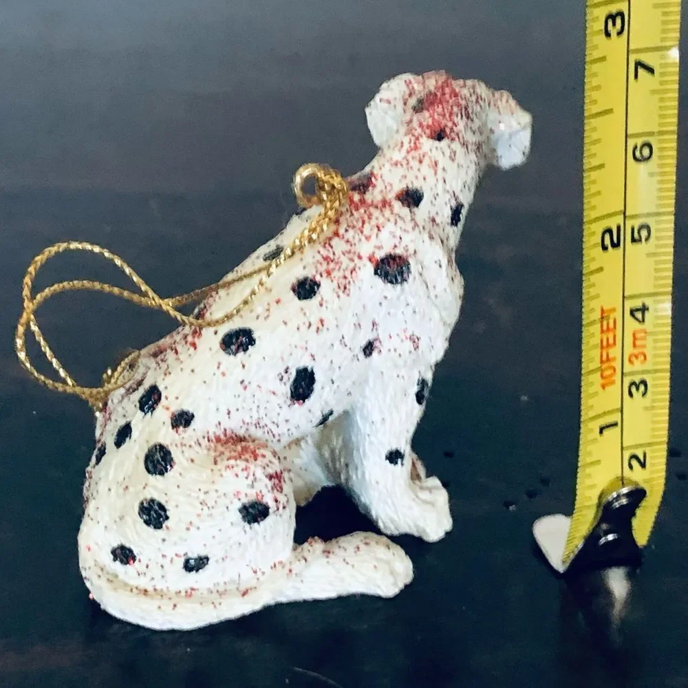 Dalmatian Dog Glittery Holiday Christmas Ornament